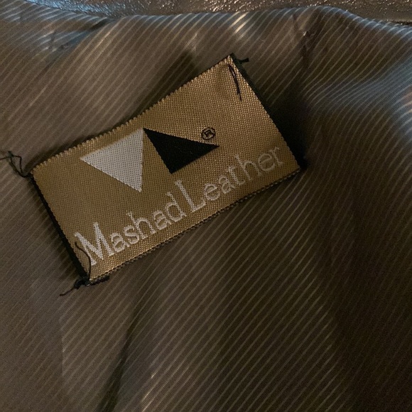 Bronze Gold Leather 1980s Glam Rock Leather Jacket - Picture 10 of 14